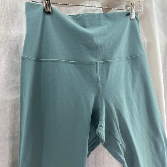 Lululemon High Rise Wunder Under Leggings Women's Size 12 Sage Green 19" Inseam - Picture 2 of 5